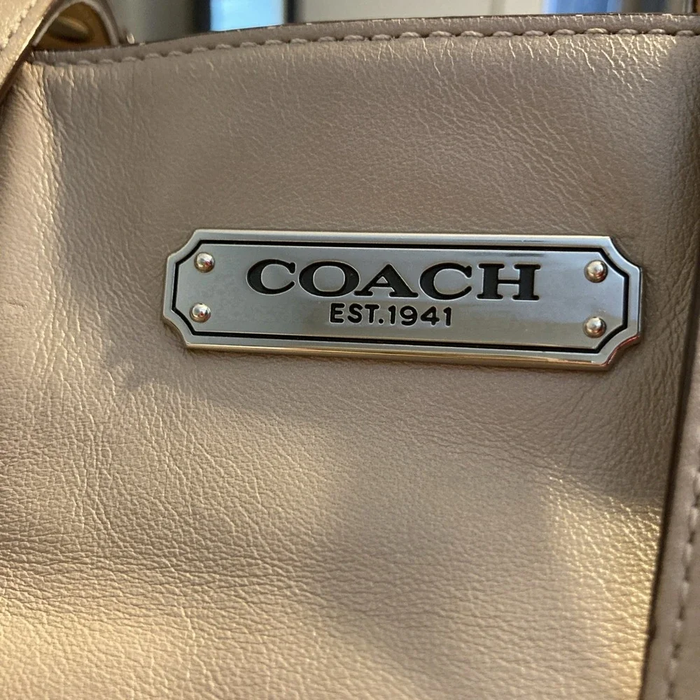 Coach leather tote